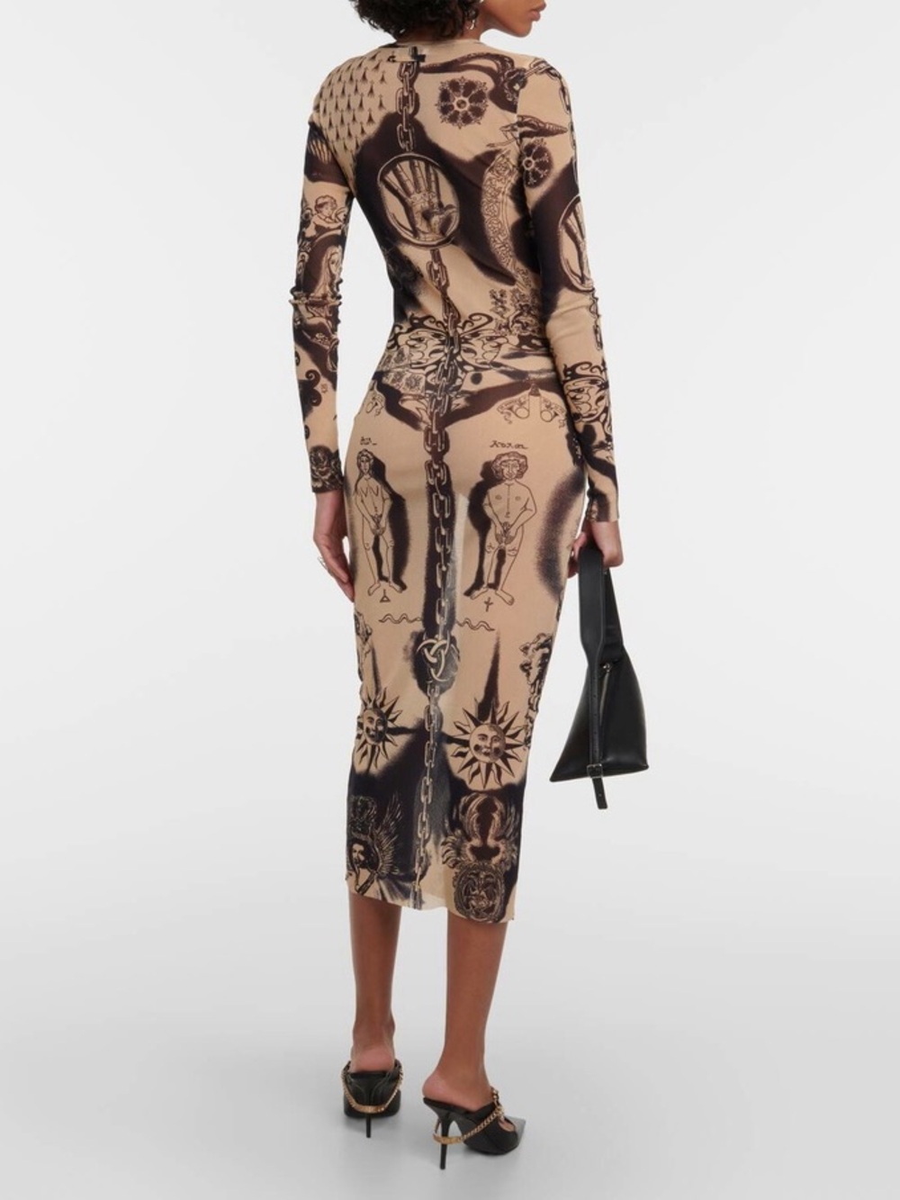 Jean Paul Gaultier Tatto Midi Dress